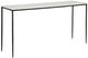 Dovetail Furniture Perugia White Console Table with Black Base-0