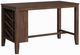 Elements International Santa Barbara 3-Piece Dark Gray/Walnut Dining room Set-4
