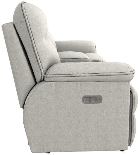 La-Z-Boy® Jay Oatmeal Power Reclining Loveseat with Console and Headrest-2