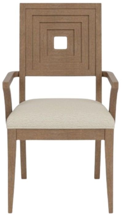 Riverside Furniture Cascade 2-Piece Casual Mink Upholstered Wood Back Arm Chair Set-0