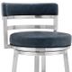 Armen Living Madrid Blue 30" Bar Stool-3