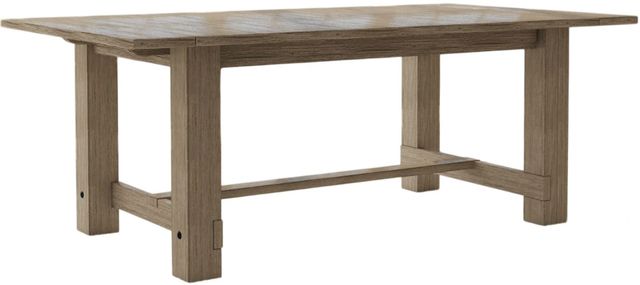 A-America® Anacortes Dark Taupe Trestle Dining Table-0