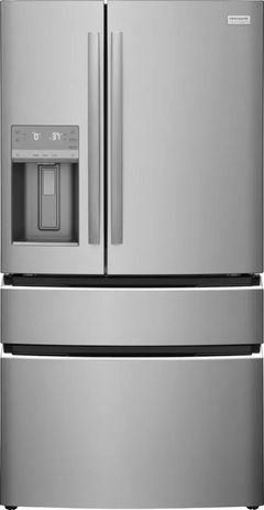 Frigidaire Gallery® 36 in. 26.3 Cu. Ft. Smudge-Proof® Stainless Steel 4-Door French Door Refrigerator