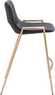 Zuo Modern Desi Black & Gold Counter Chair-1