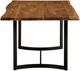 Signature Design by Ashley® Fortmaine Brown Wooden Table Top Dining Table with Black Metal Base-2