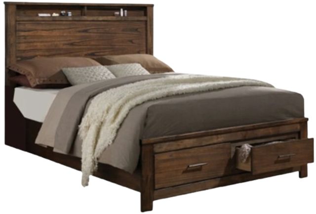 ACME Furniture Merrilee Oak Queen Panel Bed-0