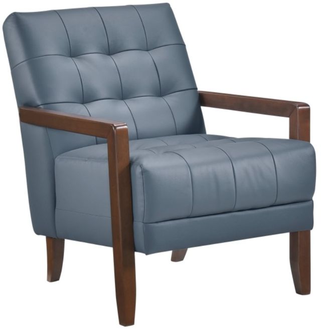 Homelegance® Crafton Blue/Walnut Accent Chair-0