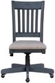 Legends Home Americana Corduroy Blue Office Chair-2