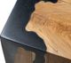 A & B Home Black/Brown Square Stool-4