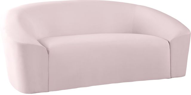 Meridian Furniture Riley Pink Velvet Loveseat-1