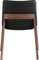 Moe's Home Collection Deco 2-Piece Ebony PVC Dining Chair Set-1