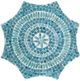A & B Home Blue-Green Stool-2