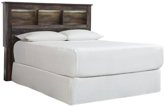 Signature Design by Ashley® Drystan Brown Full Bookcase Headboard-2