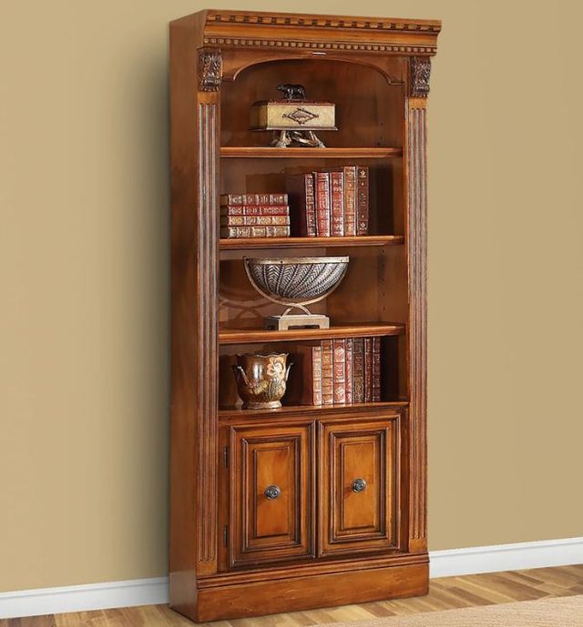 Parker House® Huntington Antique Vintage Pecan 32" Open Top Bookcase-1
