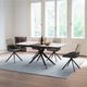Armen Living Maverick 2-Piece Light Gray Dining Chair Set-1
