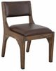 International Furniture Direct Zaphiro Brown/Lacquer Brown Upholstered Dining Side Chair-0