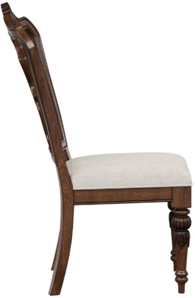 Bernards Coventry Beige/Brown Upholstered Side Chair-3