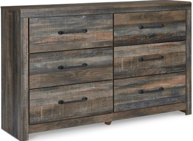 Signature Design by Ashley® Drystan 2-Piece Brown Rustic King Panel Storage Bed Set-2