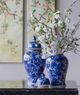 A & B Home Blue Ginger Jar-5
