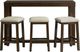 Elements International Hardy 4-Piece Cherry Bar Table Set-1