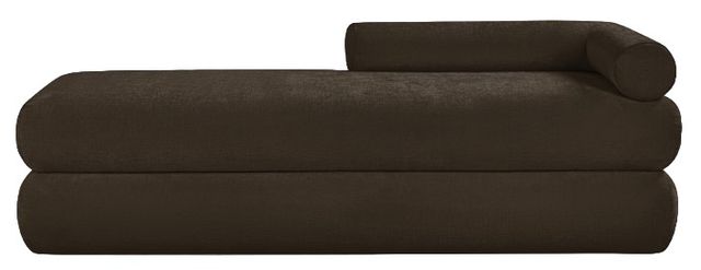Meridian Furniture Kennedy Brown Chenille Fabric Bench-1