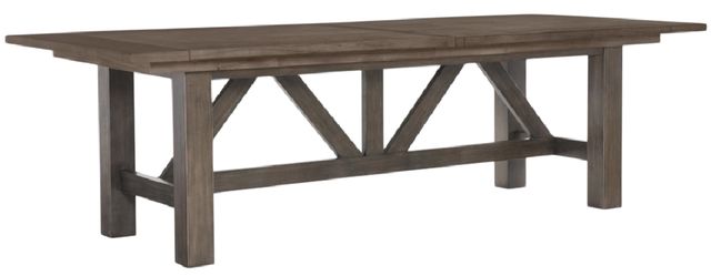Legacy Classic XXX's and OOO's Cocoa Trestle Dining Table-0