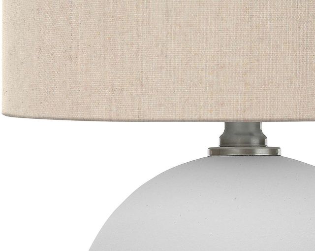 Monarch Specialties Inc. 16"H Cream Ceramic Table Lamp-1