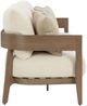Signature Design by Ashley® Serene Bay Dark Brown/White Aluminum/Fabric Outdoor Sofa-2
