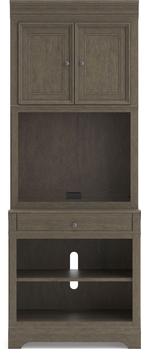 Signature Design by Ashley® Janismore Distressed Weathered Gray Bookcase-1