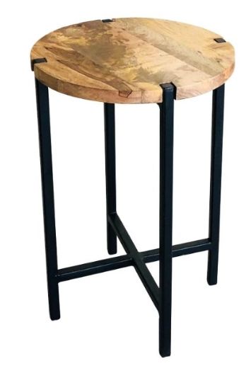 Jaipur Furniture Ravi Range Black/Brown Iron Base Plain Small Stool-0