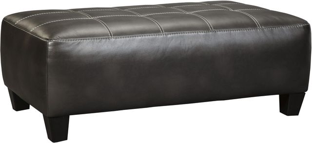 Signature Design by Ashley® Nokomis Charcoal Oversized Accent Ottoman-0