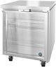 Hoshizaki 27" 6.21 Cu. Ft. Stainless Steel Single Section Undercounter Low Profile Refrigerator with Full Glass Door-2