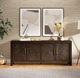 Jofran Inc. Gramercy Dark Chevron 4-Door Accent Cabinet-1