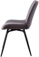 Coaster® Diggs 2-Piece Grey/Gunmetal Swivel Dining Chairs-3