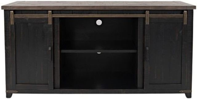 Jofran Inc. Madison County Vintage Black 70" Barn Door Server-3
