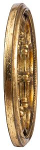 A & B Home Antique Gold Round Wall Mirror-2