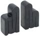 A & B Home Black Marble Scroll Bookends-0