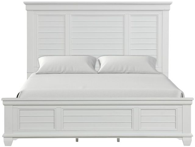 New Classic® Home Furnishings Jamestown White Queen Bed-0
