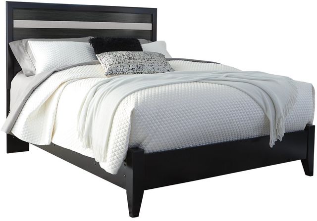 Signature Design by Ashley® Starberry 2-Piece Black King Panel Bed Set-1