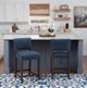 Linon Kimmy 2-Piece Cobalt Counter Stool-1