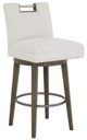 Fairfield® Customizable Entree Dining Nickel Metal Pull Back Swivel Bar Stool-0