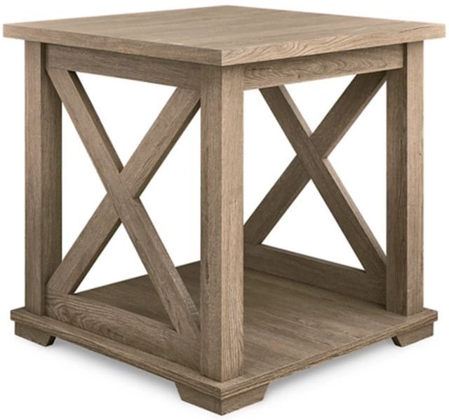 Signature Design by Ashley® Elmferd Light Brown End Table-0