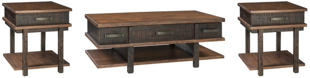Signature Design by Ashley® Stanah 3-Piece Two Tone Living Room Table Set-0