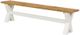 A & B Home Cross Brown/White Bench-0
