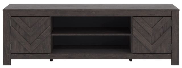 Signature Design by Ashley® Cayboni Dark Charcoal LG TV Stand with Fireplace Option-1
