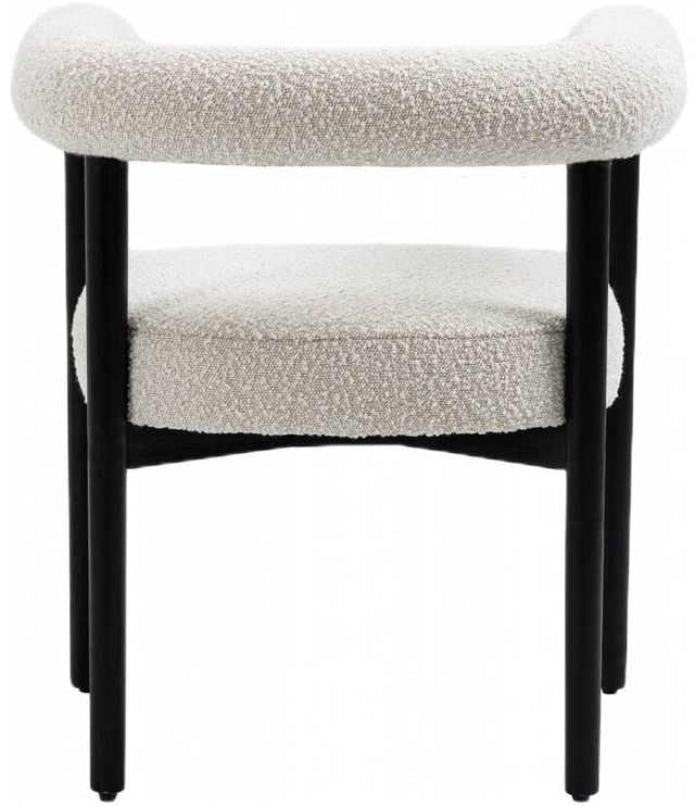 Meridian Furniture Hyatt Black/Cream Dining Arm Chair-3