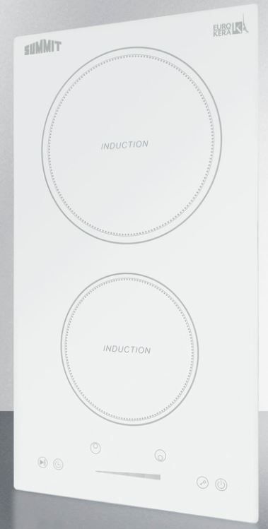 Summit® 12" White Induction Cooktop-3