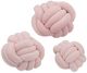 A & B Home 3-Piece Pink Lamis Knot Set-1