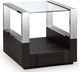 Magnussen Home® Revere Glass Top End Table with Graphite Base-0