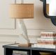 Currey & Company Snowy Owl Brown/White Table Lamp-3